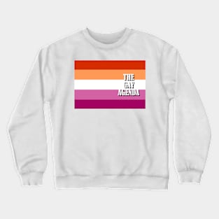 The Gay Agenda - Lesbian Flag Crewneck Sweatshirt